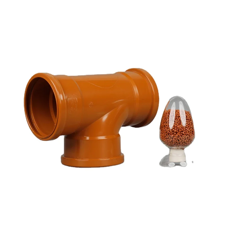 High Quality Non-Toxic Calcium UPVC Plastic Granules Compound Raw Material Use for Injection  Pipes and Fittings