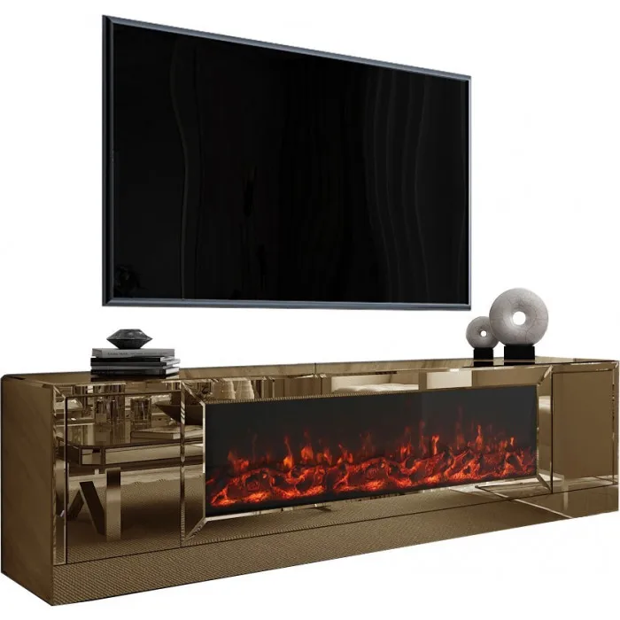 wall wood  TV cabinet with Fireplace TV Stand Living Room Storage  TV shelf