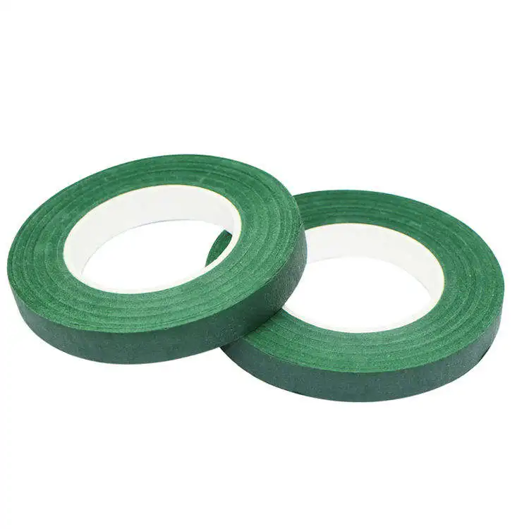 INUNION Green Florist Tape Waterproof Anchor Tapes Adhesive Stem Wrap Decorative Floral Wire for Flowers & Plants