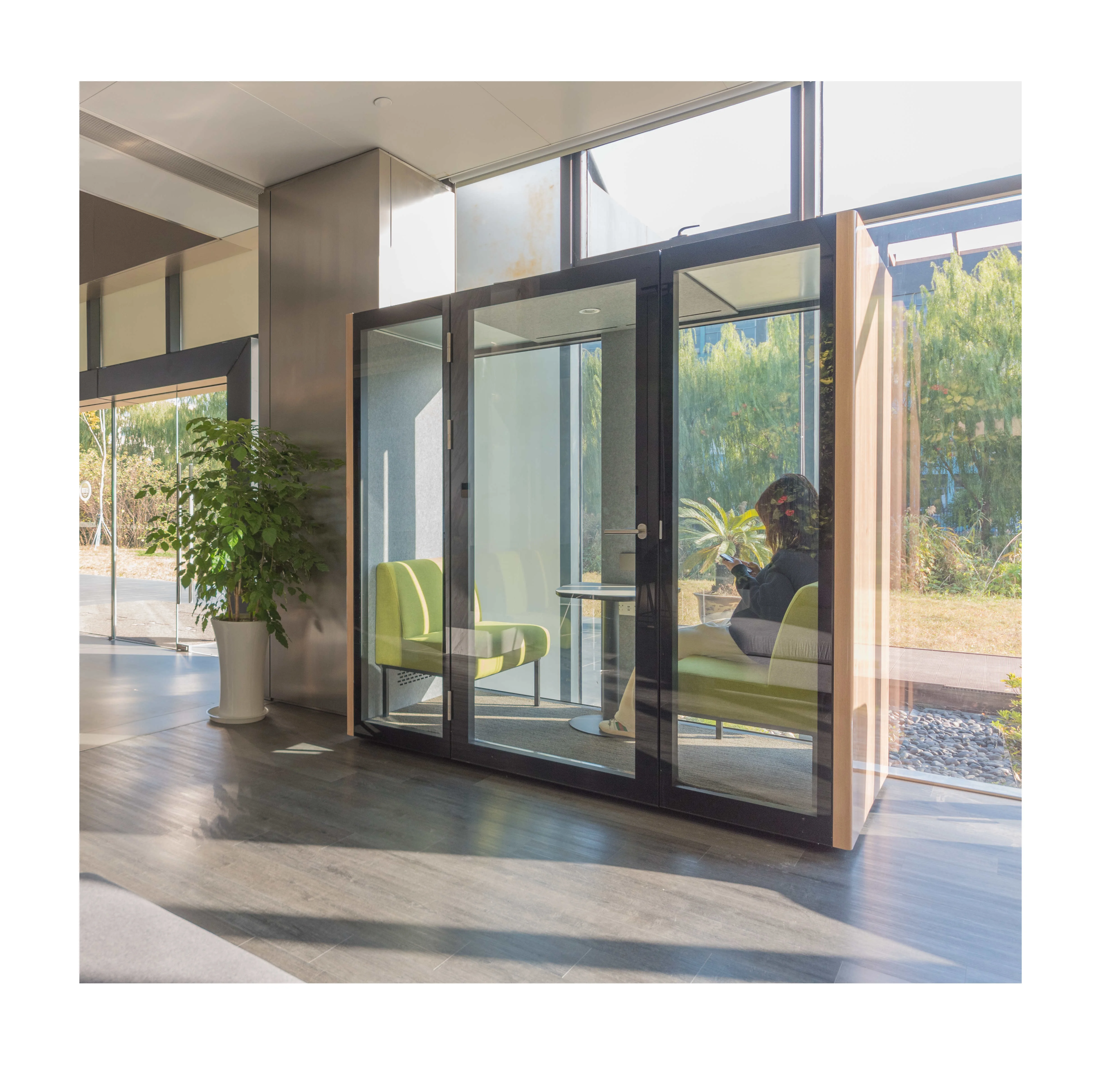 meeting room Movable Phone Booth for Office Privacy phonebooth in open space babycare room in public area