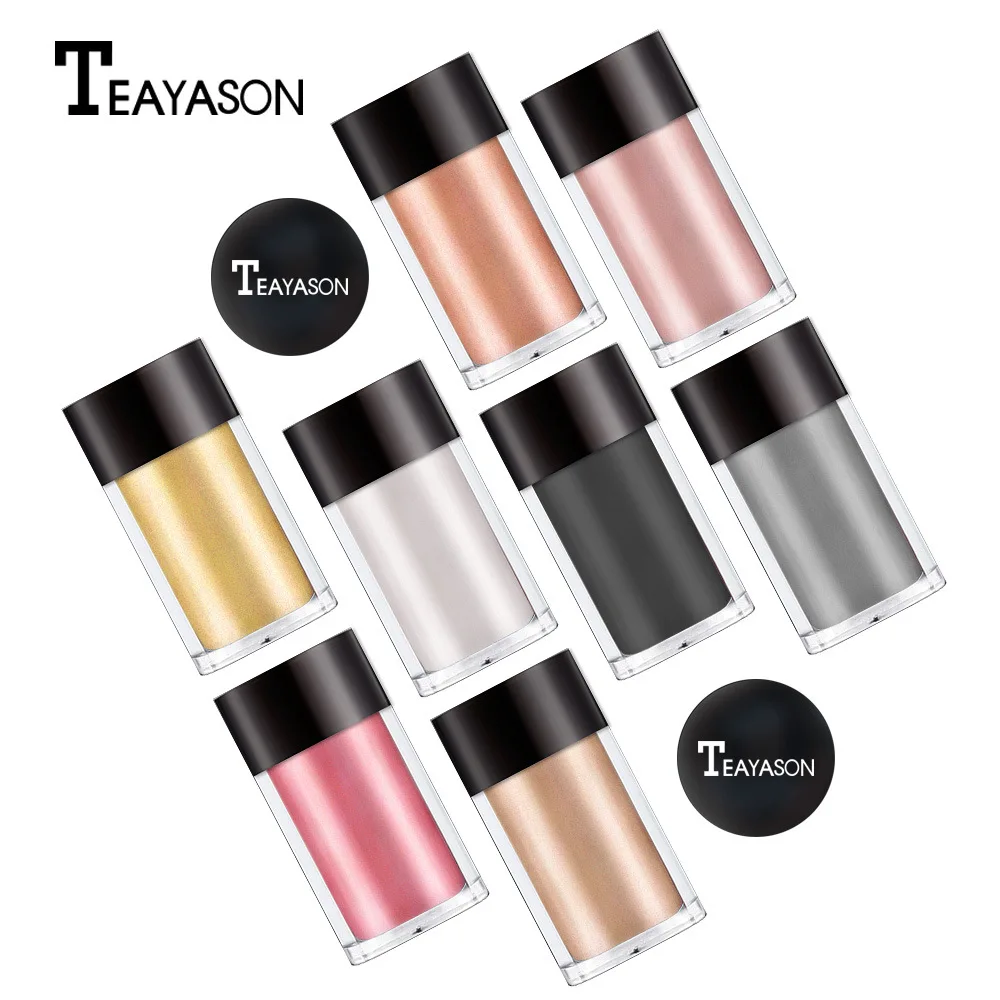
Wholesale 8 Color Flash Cosmetic Shimmer Monochrome Eye Shadow Powder Shiny Makeup Eye Shadow 