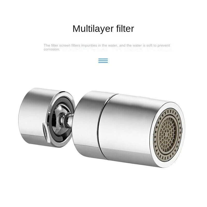 Factory wholesale hot selling basin faucet brass nozzle 720 Rotating Degree Flexible Universal faucet accessories