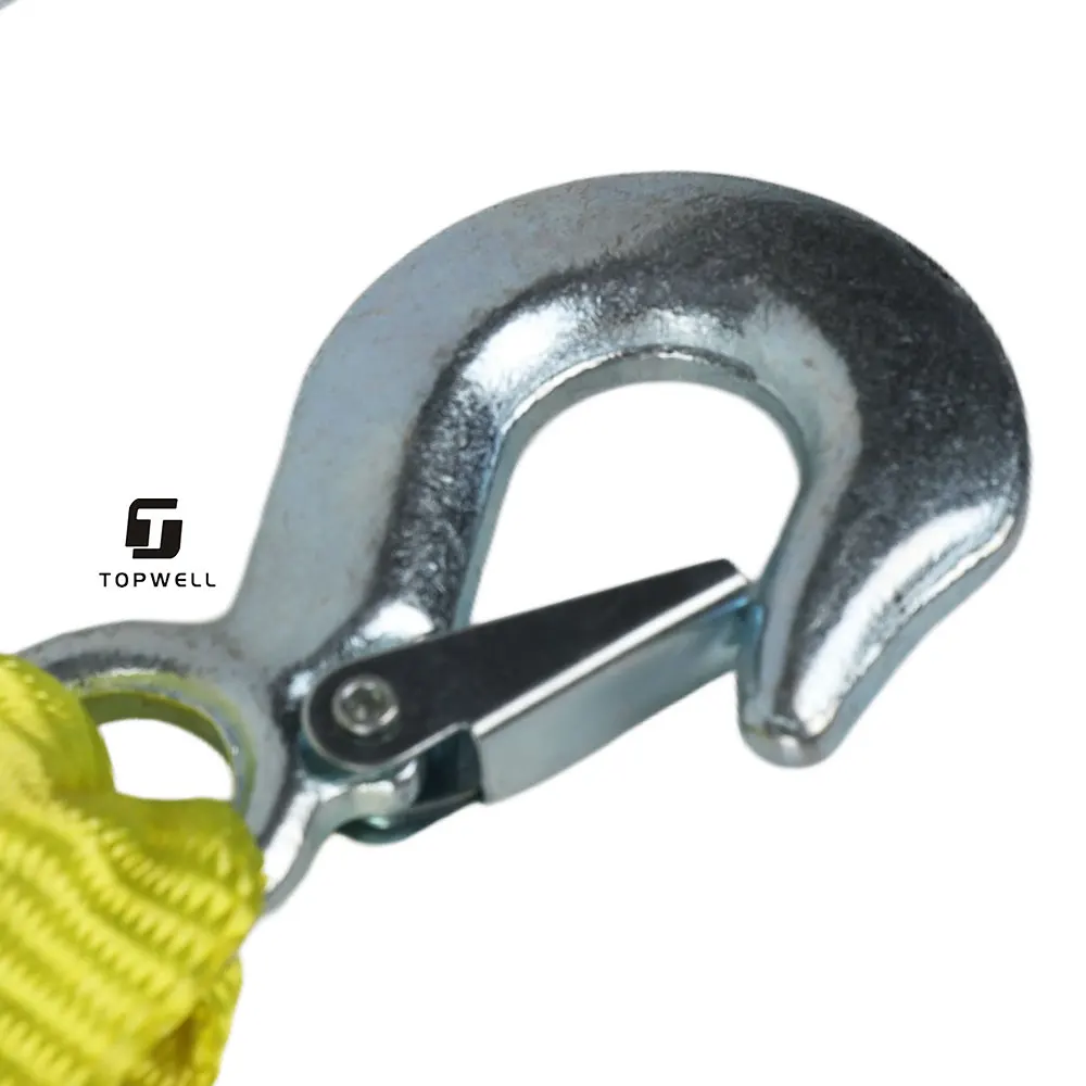 Vehicle Tow Hook Heavy Duty Strong Tow Strap for Towing Winch