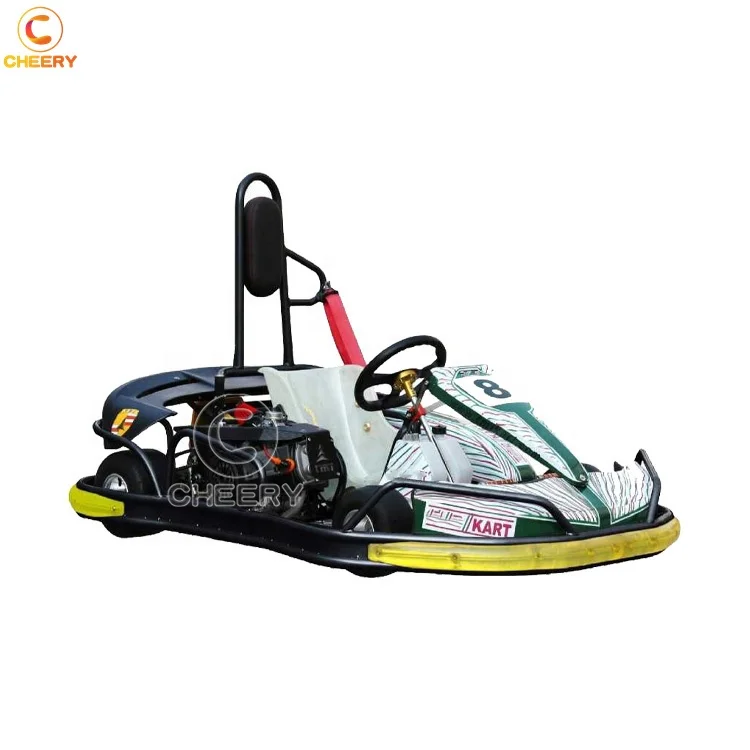 Playground games Medium-high speed go karts Electric start 150CC 8.3HP karting cars with PE anti-collision