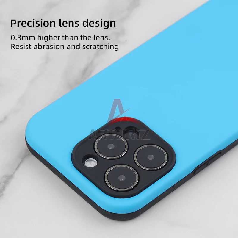 Cool Phone Case  Wholesale  Camera Lens Protection Mobile Phone Case TPU PC 2 in 1 Hard Back Cover Armor For iPhone 14pro