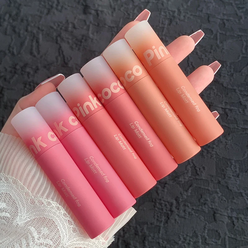 matte lip glaze lips mud colorfast non-stick cup mushed LipGloss Waterproof velvet muddy lip cream for students
