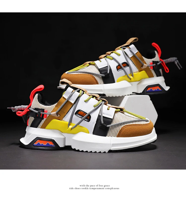 Wholesale New Design Chunky Shoes Lifestyle Fashion Sneakers For Men