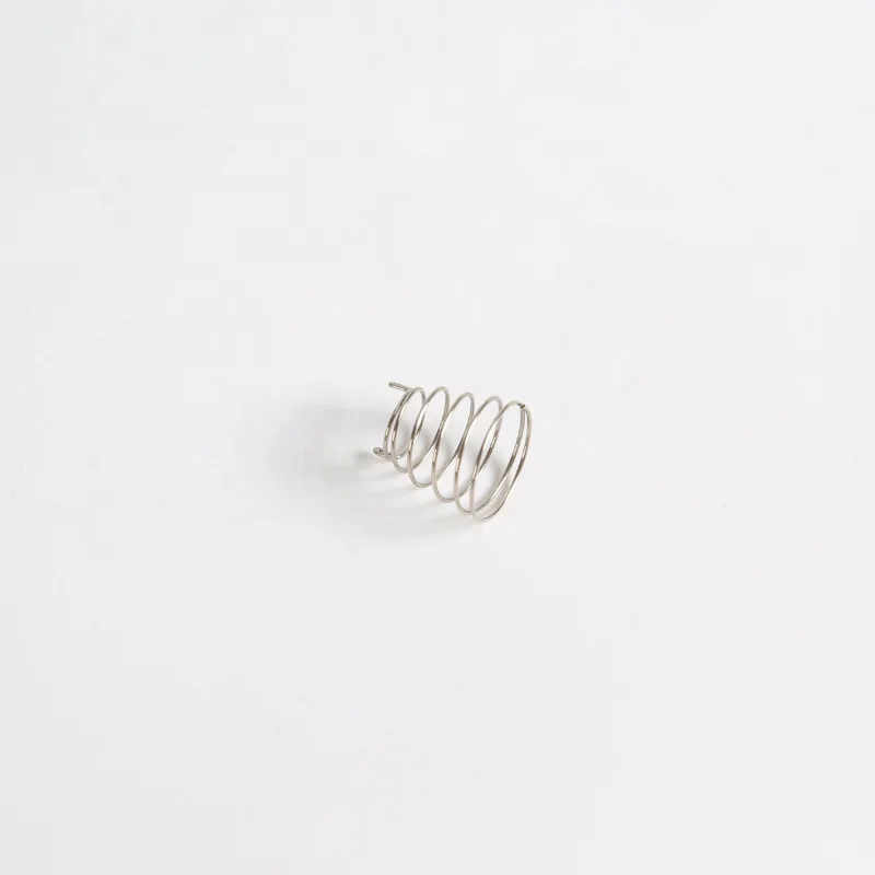 Stainless steel battery spring coil touch button spring