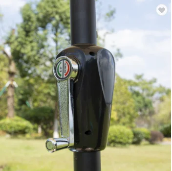 
JS HD657 Outdoor Umbrella Waterproof Garden Beach Restaurant Umbrella Patio Sun Parasol Iron Umbrella With Push Button Tilt 