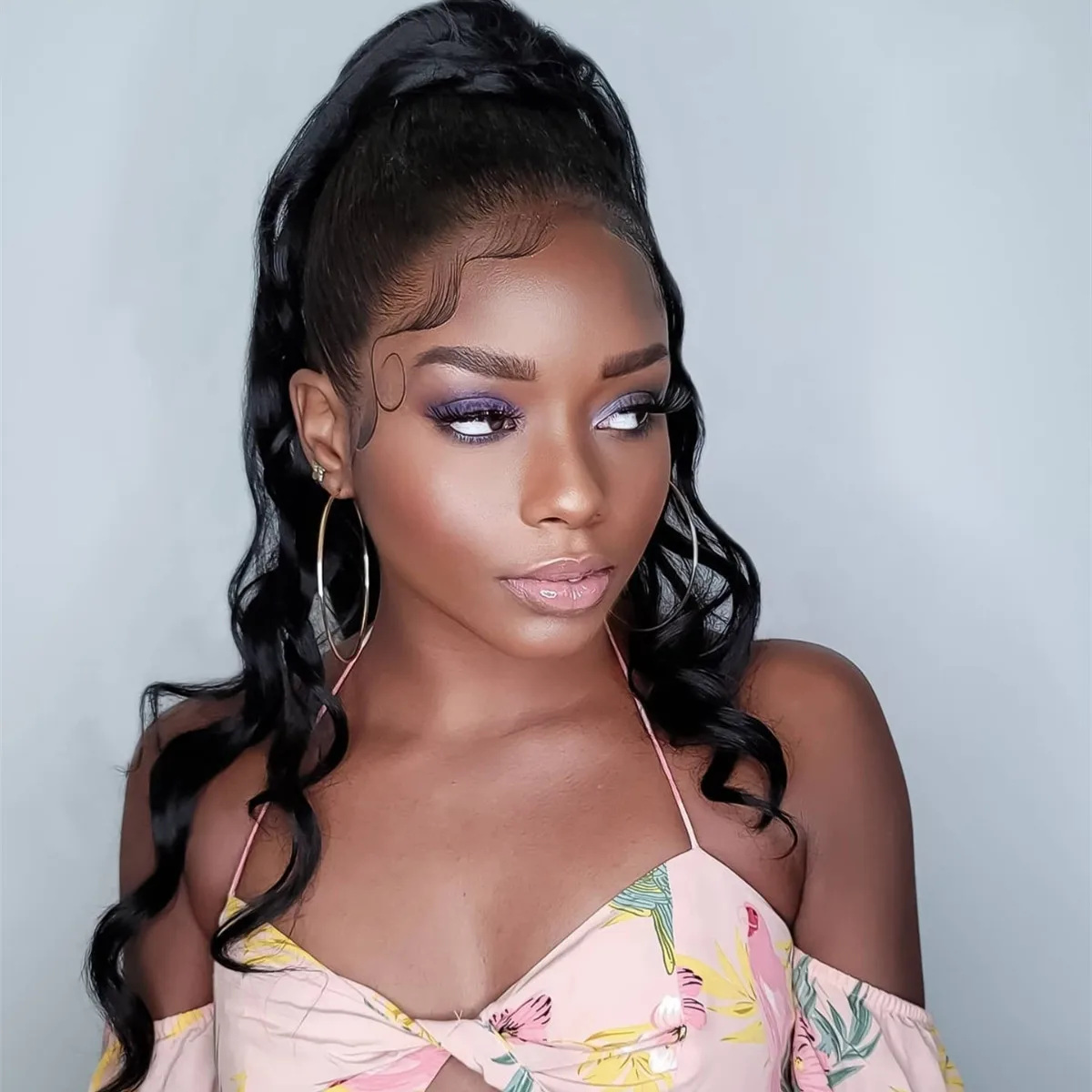 Custom Body Smooth Edge False Baby Hair small women girls hairline edges 3D baby hair tattoo sticker