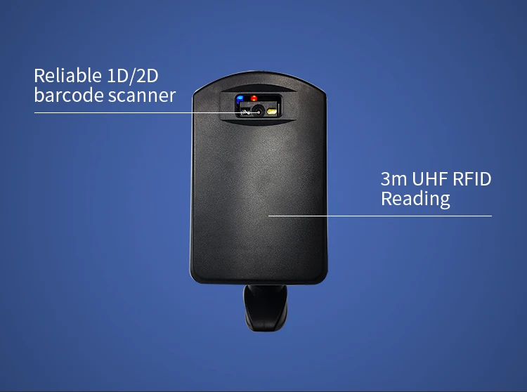 Free SDK Android UHF RFID Gun Grip Scanning 3meter Handheld RFID Reader
