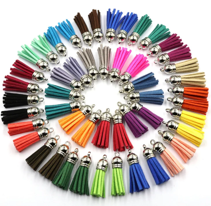 New hot sale Vintage Leather Tassels jewelry accessories jewelry findings earrings accessories DIY key buckle