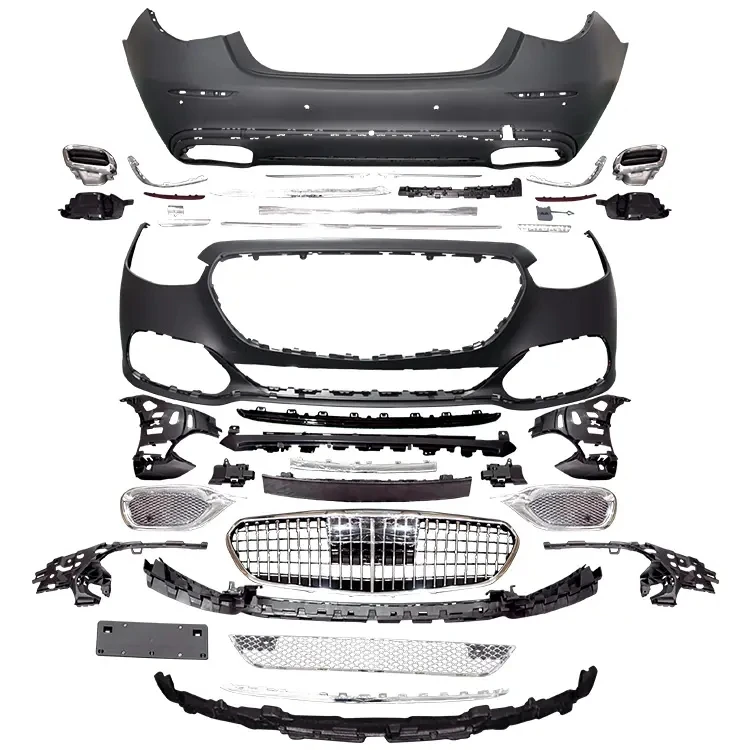 High Quality! Car Accessories Body Kit For BENZ S-Class W223 2020~ Upgrade to M Style Bodykit Car Parts Front  Rear Bumpers