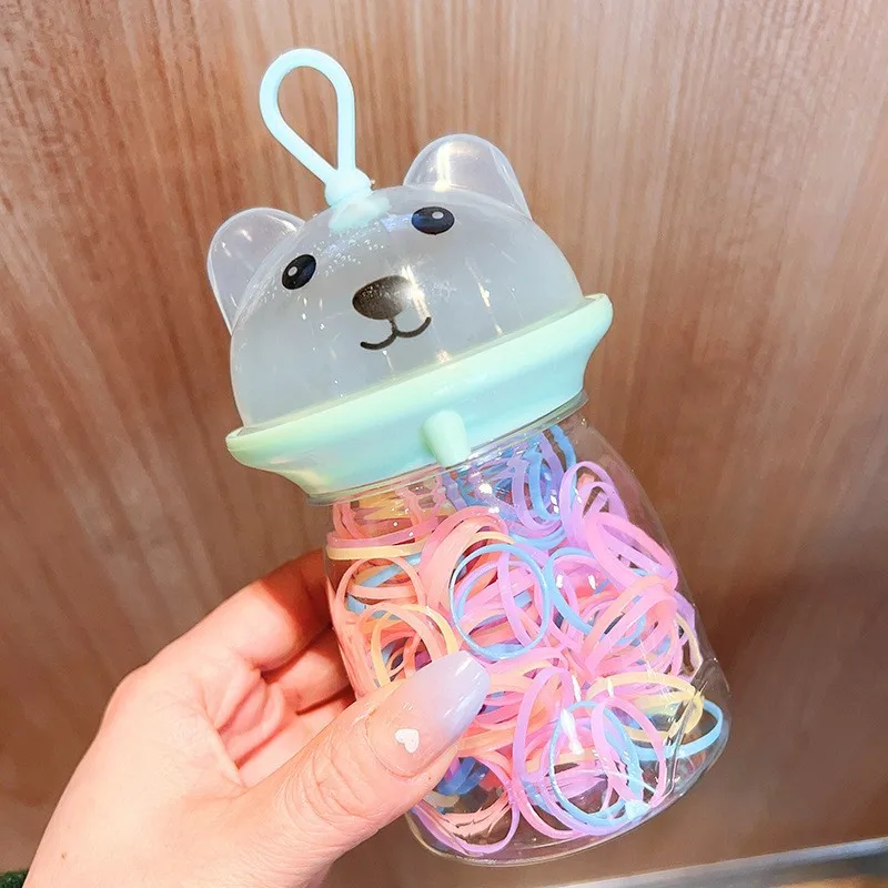 1500 Pcs Candy Color Small Rubber Bands Set With Storage BagSimple High Elastic Hair Rings Cute Mini Hair Scrunchies