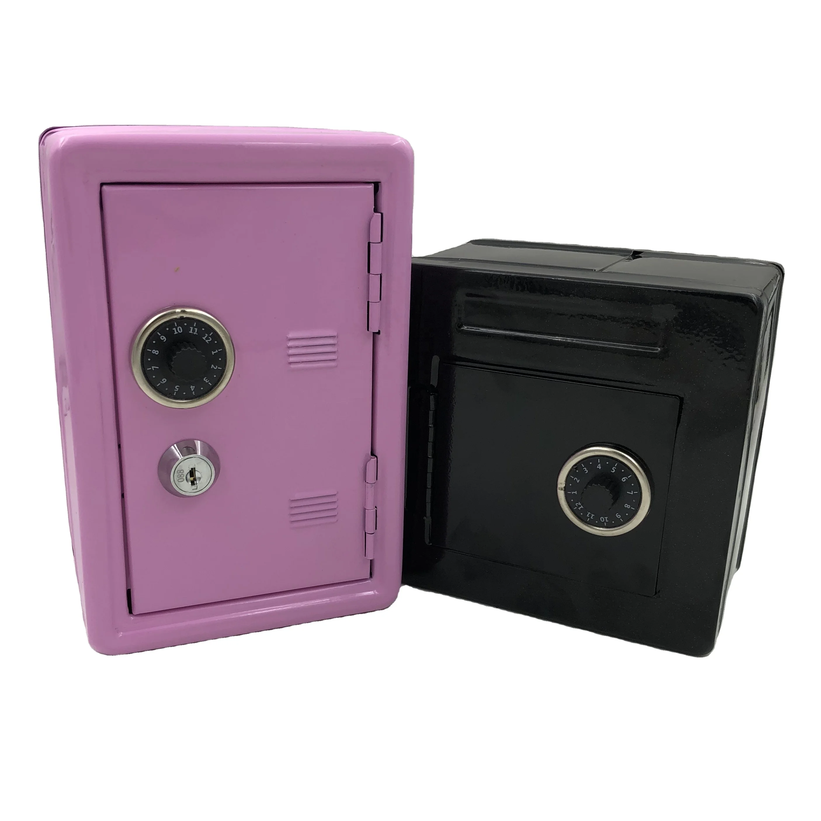 
2020 High Security Metal Mini Kid Coin Bank Money Safe Cash Safe Box with Lock 