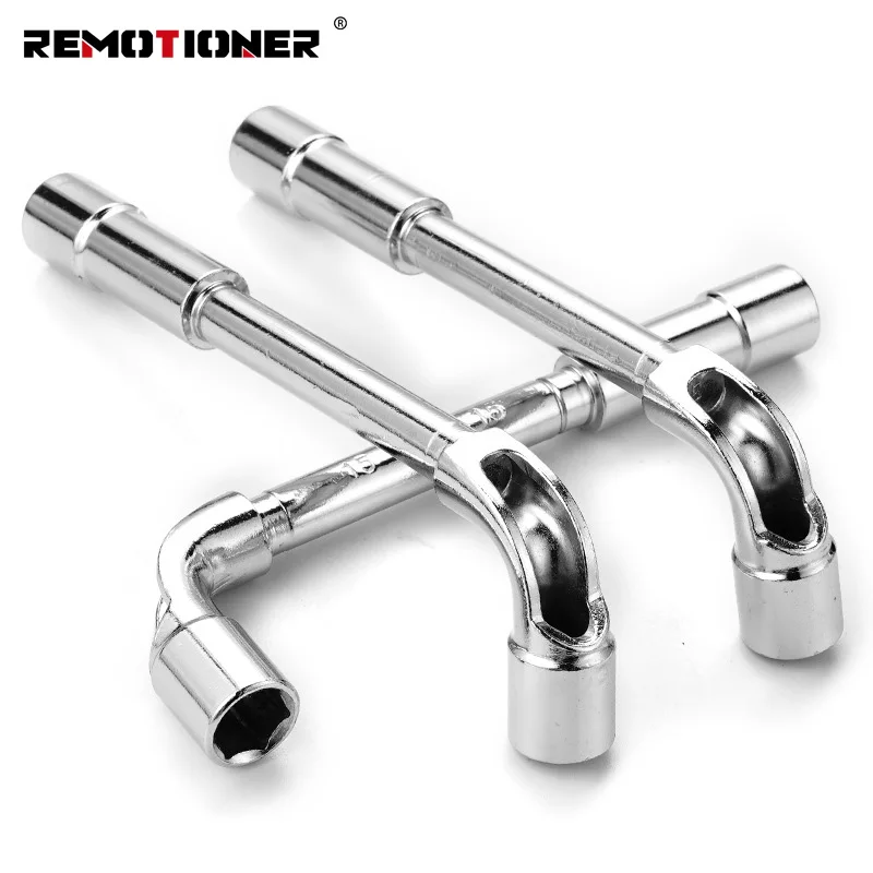 Wholesale 6-24mm L Type Double Ends Hex Socket Pierced Elbow Offset Wheel Nut Sockets Wrench