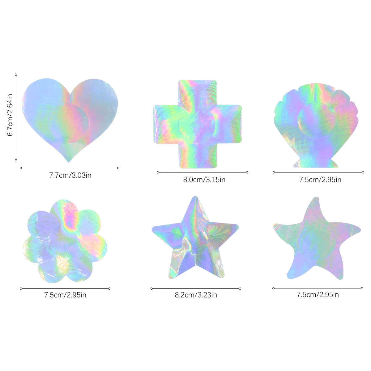 Flat Matter Women Sexy Disposable Nipple Cover Thin For Sexy Lingeries Custom Pasties Holographic Breast Petal Stickers