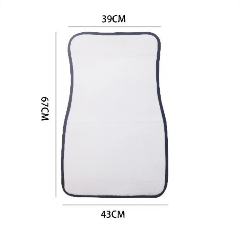 Custom Logo Branded Non-slip Bottom Car Mat Product Personalised Sublimation Printed Blank Sponge Car Floor Mats