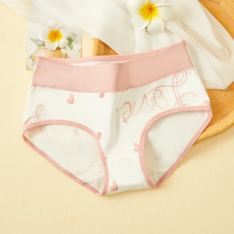 Y005-1 Wholesale Soft Pure Cotton Girls Briefs Multi Color Printed Children Underpants