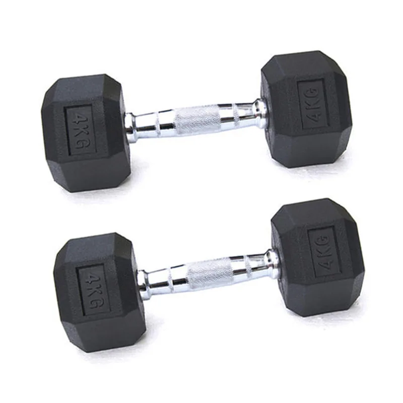 2023 Wholesale Customized weight Mancuernas Hex Dumbbell Set Rubber Hex Dumbbell Set Hex Dumbbells Pounds