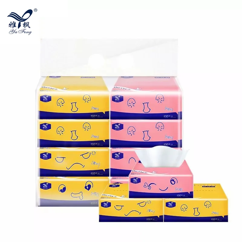 ECO Friendly Hot Selling Virgin Wood Pulp Facial Tissue Paper With Soft Packaging