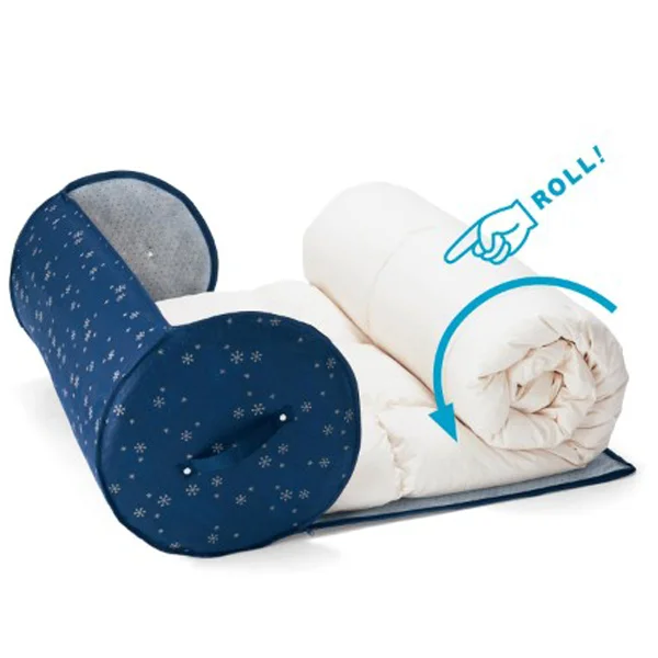 Хлопковое круглое одеяло для хранения, пылезащитное одеяло