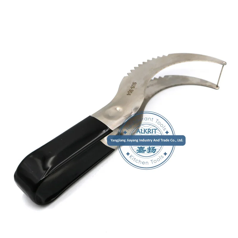 (JYKT-FV034)Hot sale stainless steel multifunctional watermelon cut with two kinds of style