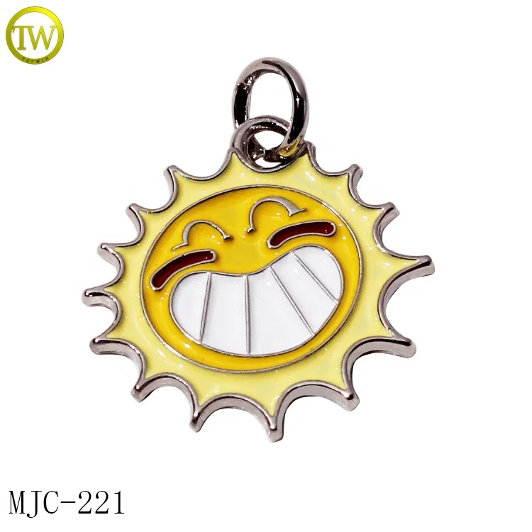 3D bowknot logo enamel metal charms for jewelry decorative metal swimwear pendant