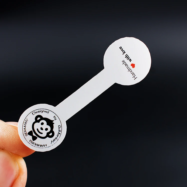 Прямая поставка с завода изготовленная на заказ марка милый дизайн этикетка наклейка для колец ожерелья