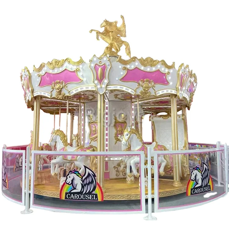 mini fairground ride 12 seat carousel