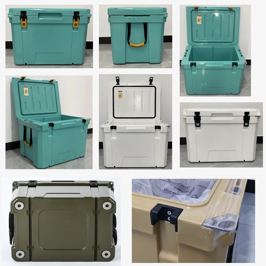 Ultra large 65QT ice chest rotomolded cooler box portable car refrigerator camping fishing
