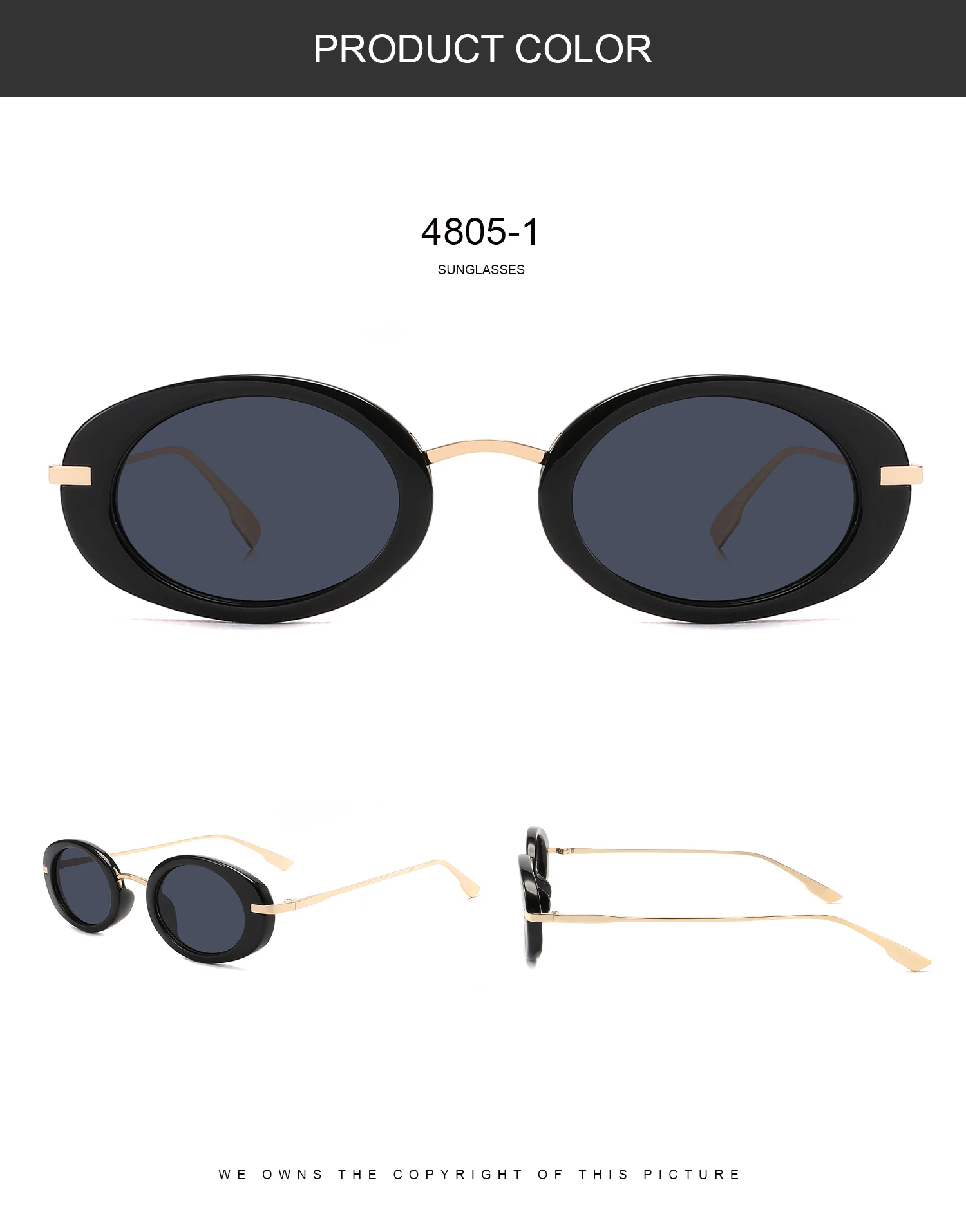 2024 Fashionable new vintage Women PC sunglasses custom logo Lightweight metal Stock Bulk sunglasses