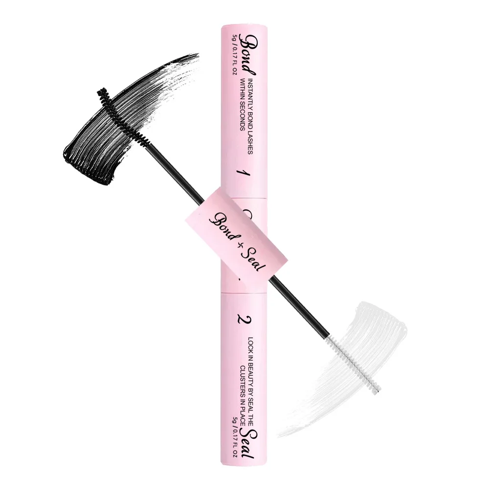 High Quality Wholesale Eyelash Glue Long Lasting Strong Hold Waterproof Non Smudging Fast Dry Dual Head False Eyelashes Glue