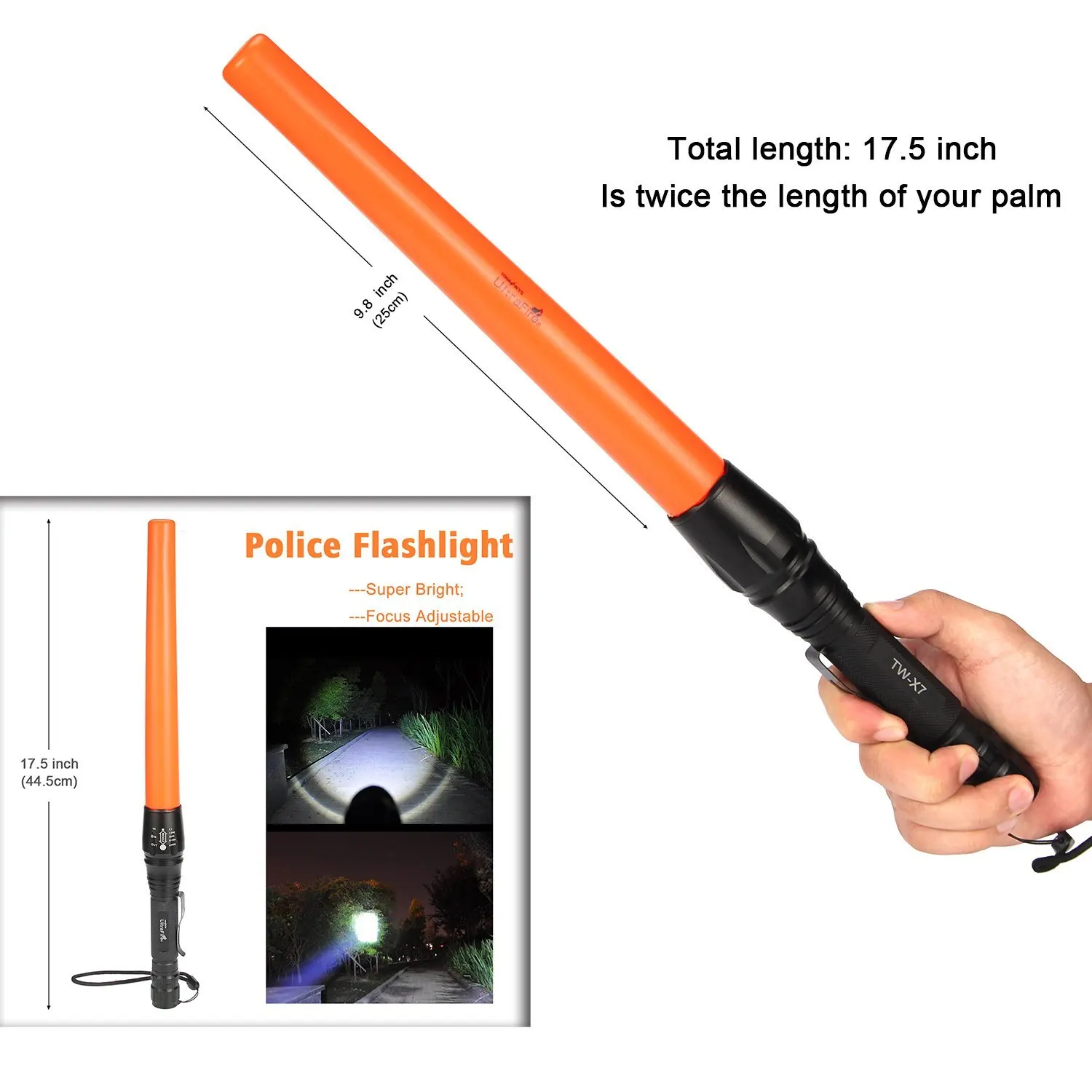 LED Flashlight Traffic Signal Warning Torch L2 Transmitter Bulb 5 Mode Zoom Flashlight Hunting Light 18650 Flashlight