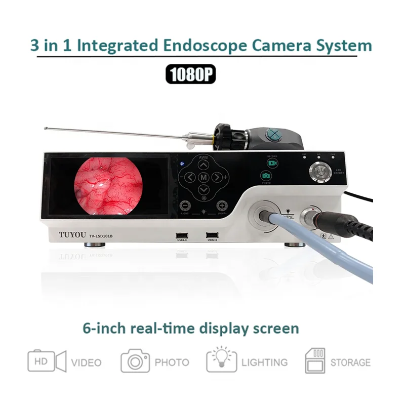 4K Medical Endoscope Camera System With Light Source for Surgery ENT Laparoscope Camera