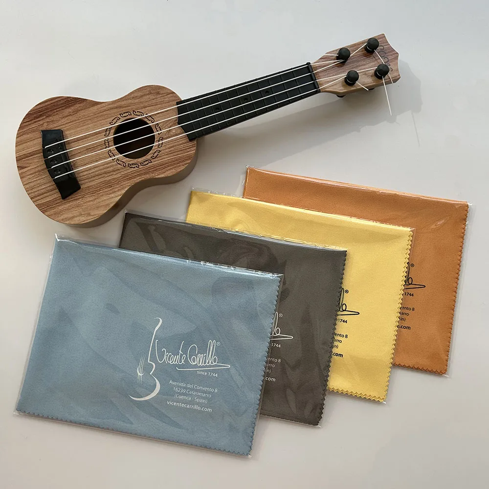 Microfiber Custom Logo Musical Instrument Cleaning Polishing Cloth Wiping Dirty For Violin Piano Guitar Harp Flute