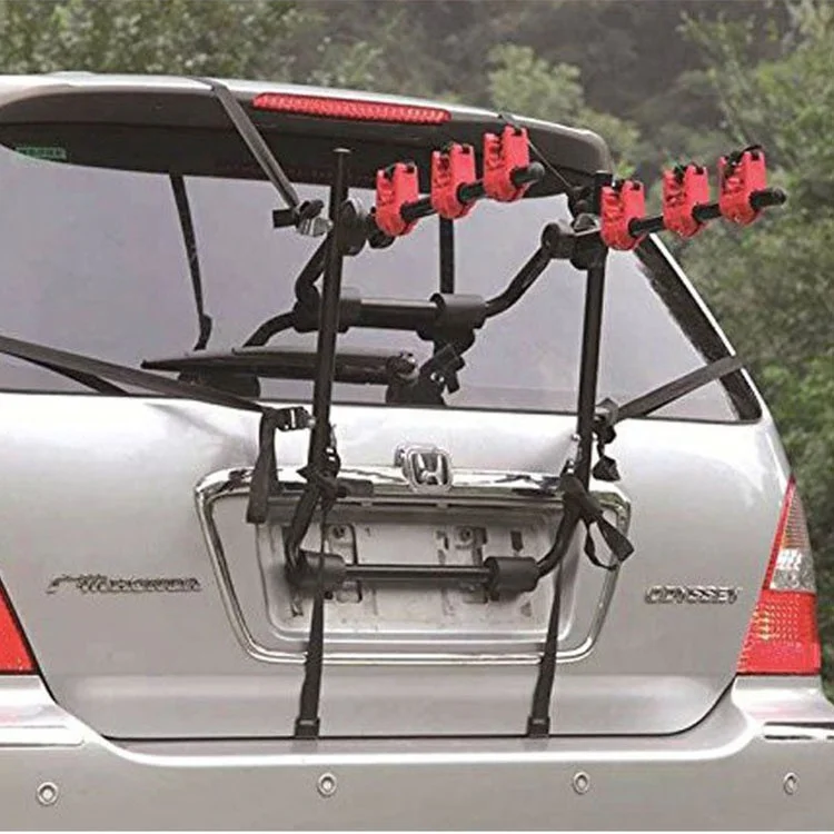 Foldable portable car 3 bicycle carrier rear rack Steel Carrier Bicycles Car Trunk Mountain Bike Car Bicycle Rack