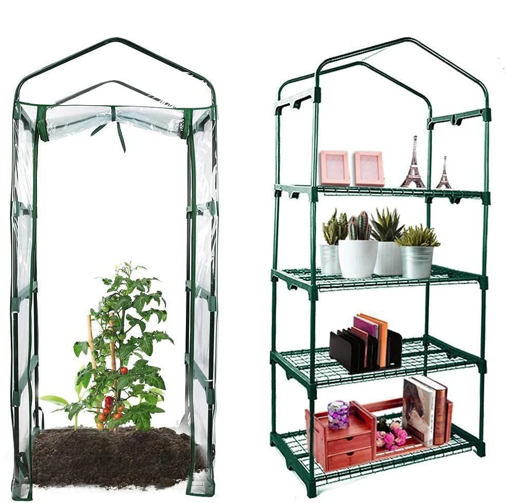 High Quality Low Cost Rainproof Waterproof Portable Mini Small Garden Greenhouses with PVC Cover
