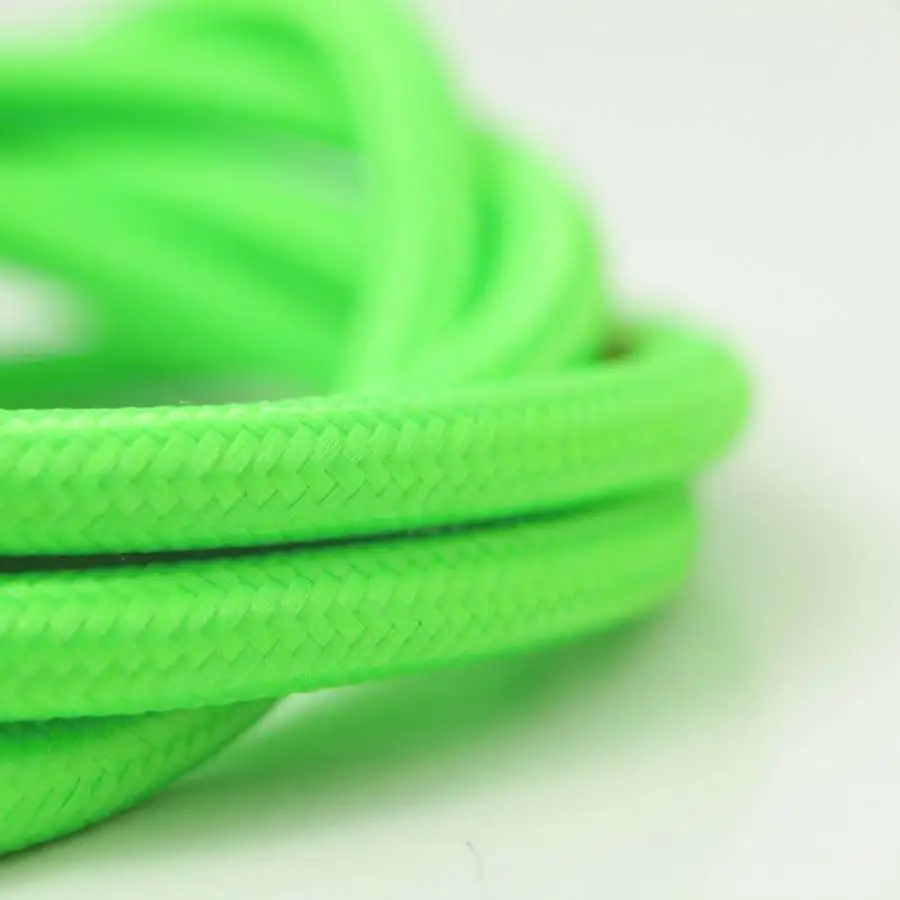 2/3*0.75 Round Textile Copper Wire Decorative Braided Cable For Lighting Accessories