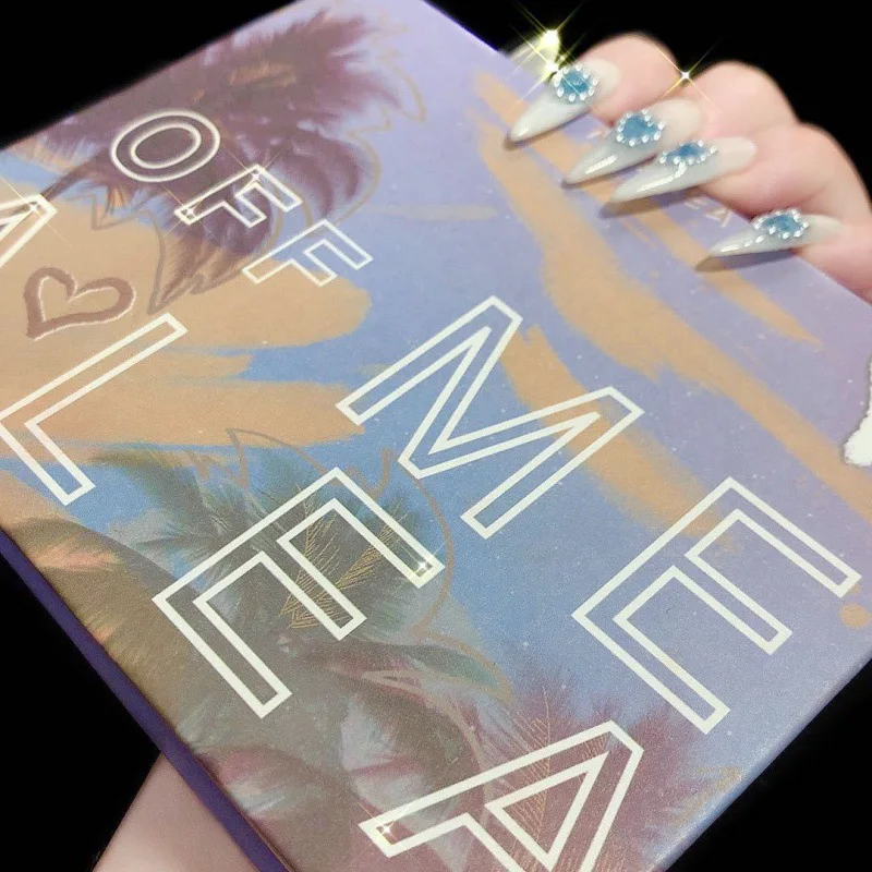 Custom Tropical Summer California High Pigmentation Eye Shadow Base Primer 12 Colors Glitter Matte Coconut Eyeshadow Palette