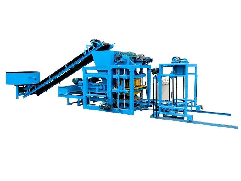 Precast Frogged Brick Blocks Concrete Stretcher Blocks Maker Forming Machines In Jamaica Peru Dominica Model QTJ4-25D