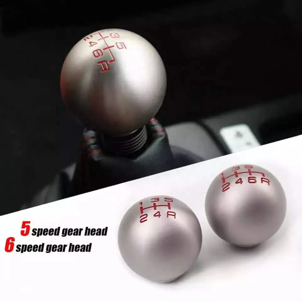 JDMotorsport88 Car Interior Accessories 5 Speed 6 Speed Ball Aluminum JDM Racing Gear Shift Knobs for Honda Civic FD2