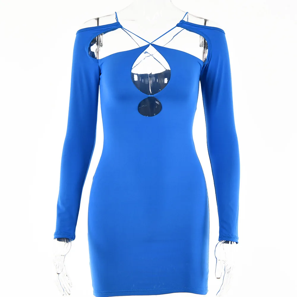 2021 Best Sell Summer Fall New Clothes Sexy Night Club Dresses Allure Long Sleeve Couture Women Clothing