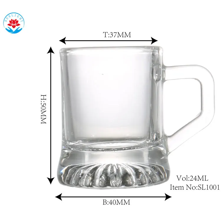 Factory  Wholesale  Mini  Christmas Mugs  24ML 1OZ Mexico Shot Glass Personalized Customize Shot Glasses