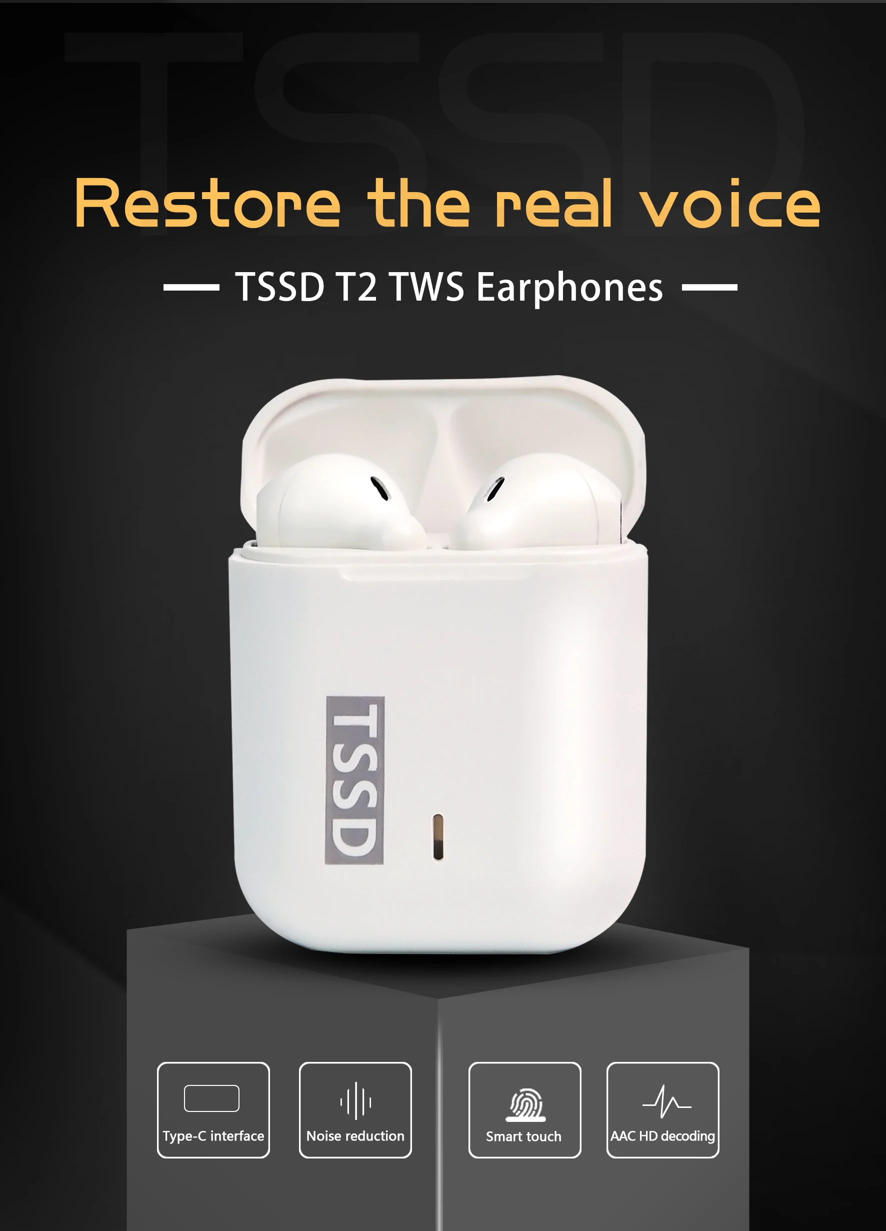 custom tws ipsy free original free sample tssd t2 OEM&ODM products mobile phone wireless on-Ear bluetooth earphones & headphones