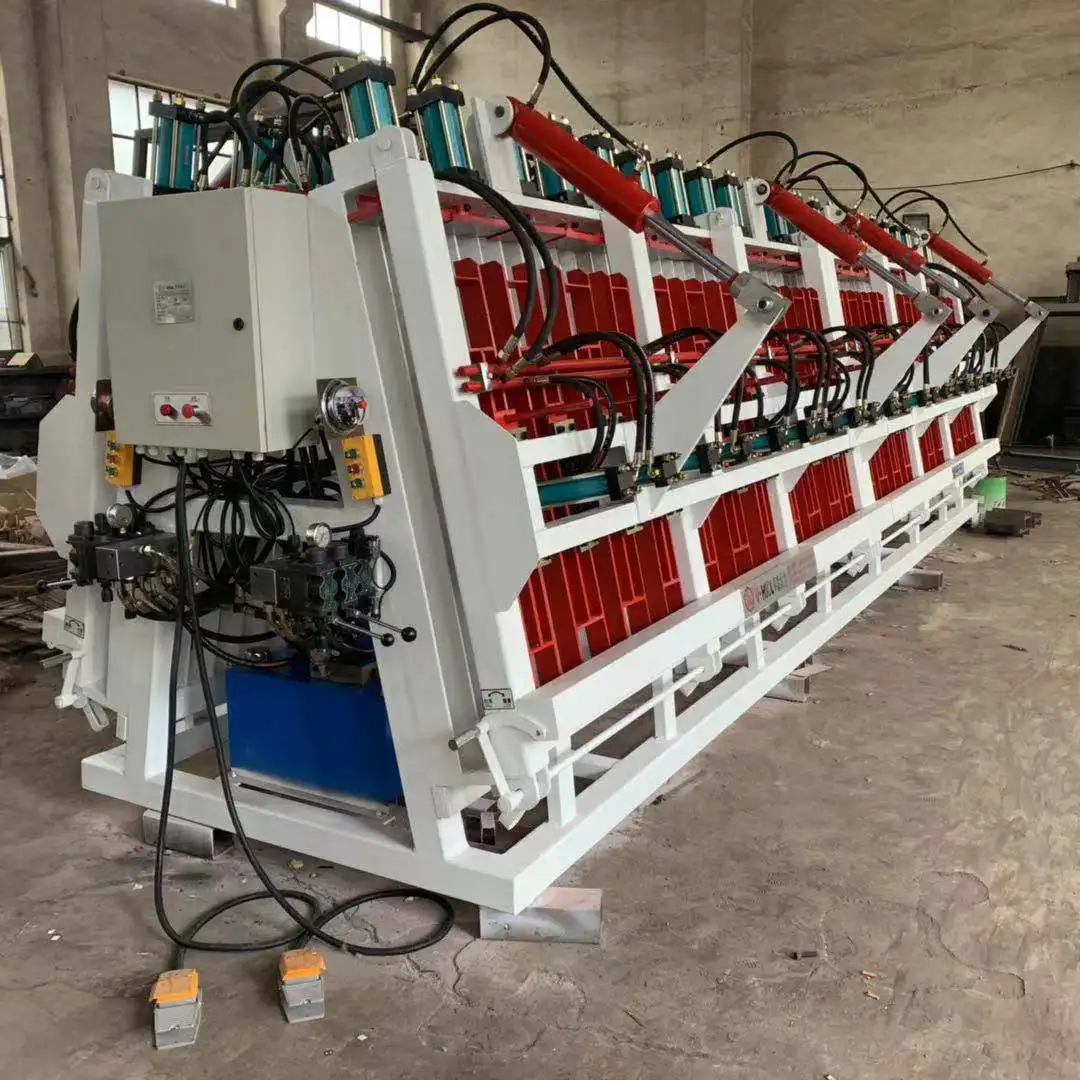 Hydraulic Woodworking glulam timber Beam Wood Board Laminated Press Rotary Composer Clamp Carrier Machine