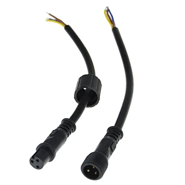Customizable waterproof electrical cable 2 3 4 5 6 7 9 Pin IP68 M12 LED Waterproof Cable