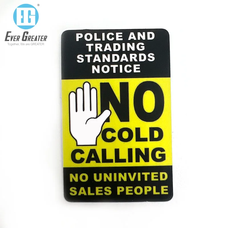 Vinyl Custom Factory Price Funny Warning Metal Sign