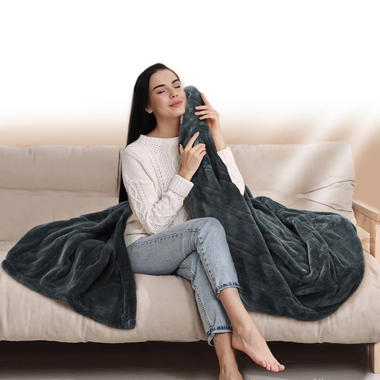 Высококачественное регулируемое электрическое одеяло из кроличьего меха