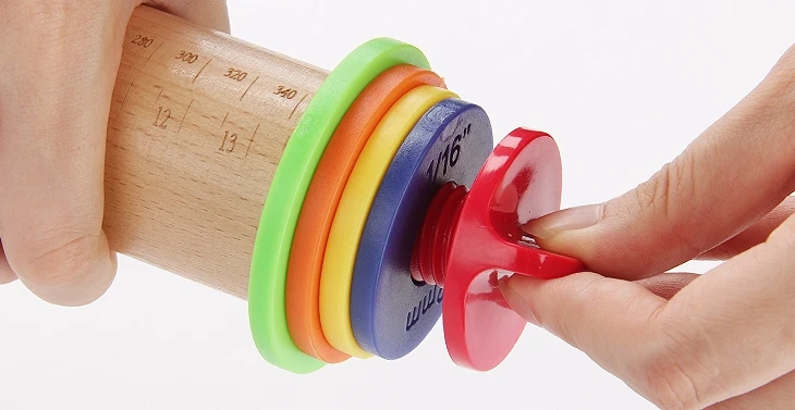  Качество еды изготовленный на заказ кухонный diy Инструменты для выпечки тортов с помадной начинкой декоративная форма антипригарным Регулируемый Деревянная Скалка